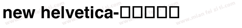 new helvetica字体转换